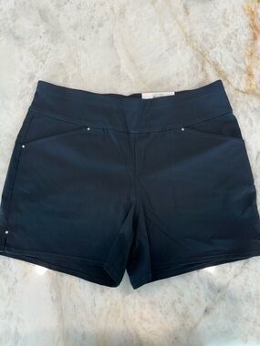 INC International Concepts Navy Athletic Stretch Shorts